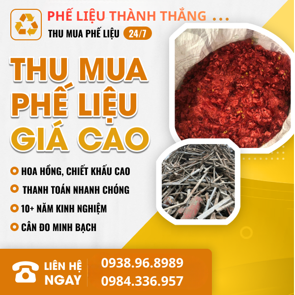 Thu Mua Phế Liệu GIÁ CAO TPHCM Và Toàn Quốc Thành Thắng