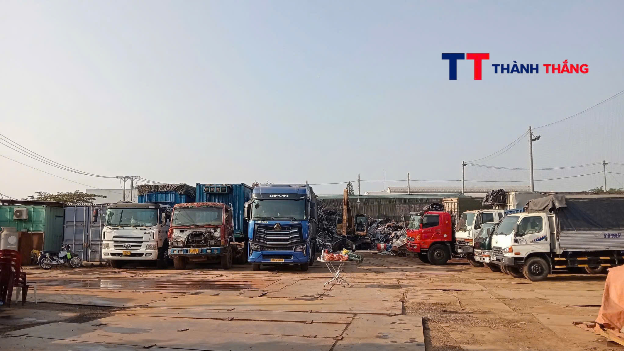 Kho bãi Công ty Phế liệu Thành Thắng tại TP Hồ Chí Minh