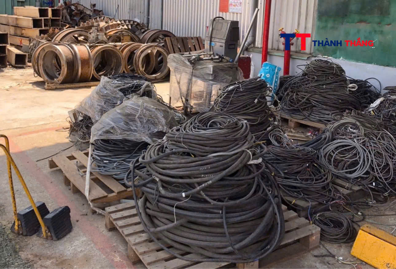 Dây điện đồng phế liệu được Thành Thắng thu mua
