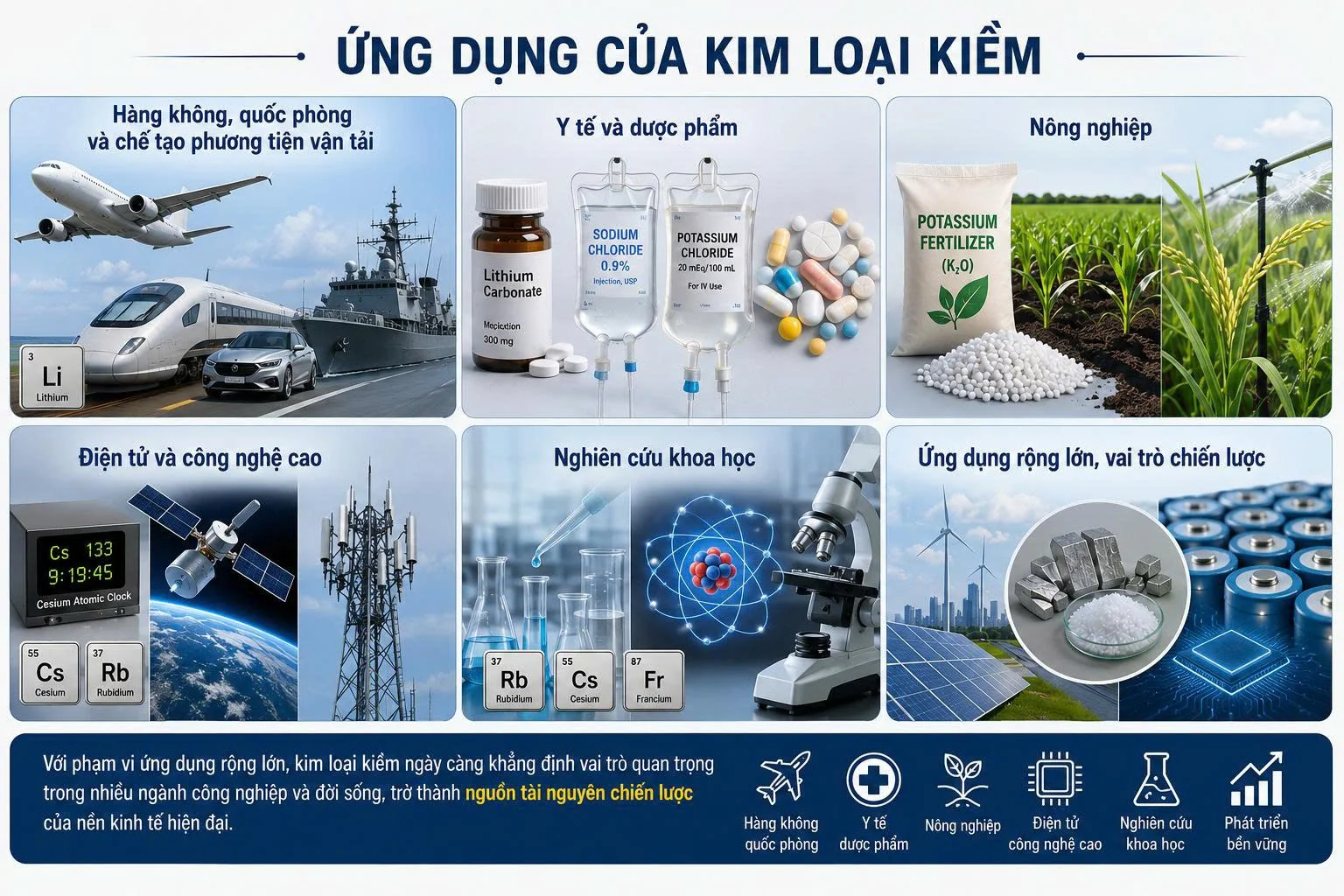 Ứng dụng của kim loại kiềm